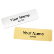 1.5x3" Full Colour Printed Plastic Nametag